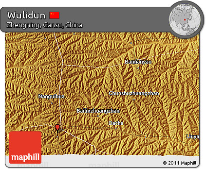 Physical 3D Map of Wulidun