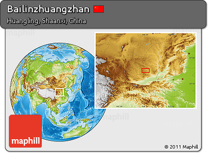 Physical Location Map of Bailinzhuangzhan