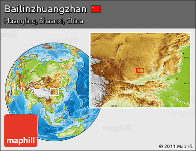 Physical Location Map of Bailinzhuangzhan