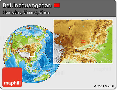 Physical Location Map of Bailinzhuangzhan