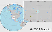 Gray Location Map of the area around 35° 52' 19" N, 108° 43' 29" W