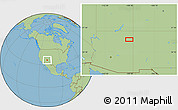 Savanna Style Location Map of the area around 35° 52' 19" N, 109° 34' 29" W