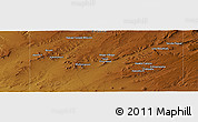 Physical Panoramic Map of the area around 35° 52' 19" N, 110° 25' 30" W