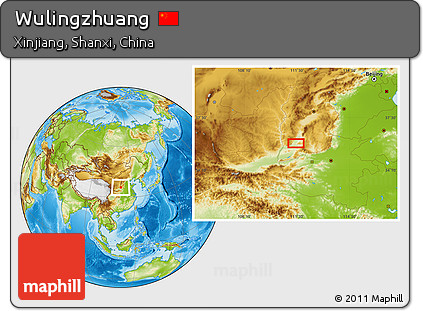 Physical Location Map of Wulingzhuang