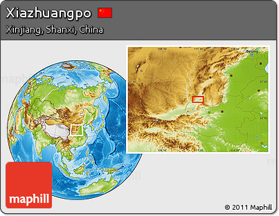 Physical Location Map of Xiazhuangpo