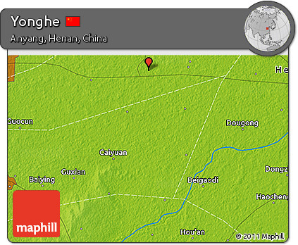 Physical 3D Map of Yonghe