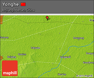 Physical 3D Map of Yonghe