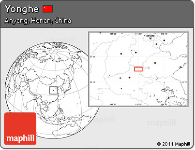 Blank Location Map of Yonghe