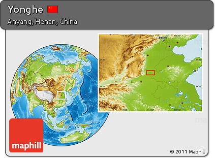 Physical Location Map of Yonghe