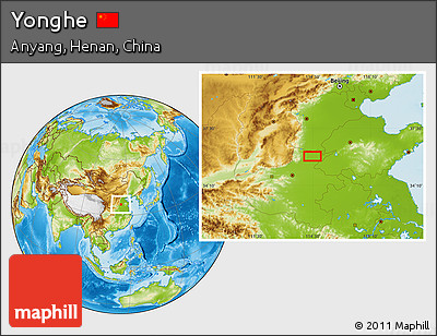 Physical Location Map of Yonghe
