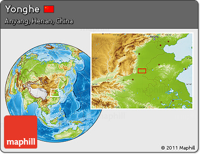Physical Location Map of Yonghe
