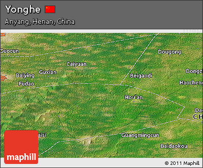 Satellite Panoramic Map of Yonghe