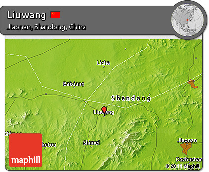 Physical 3D Map of Liuwang