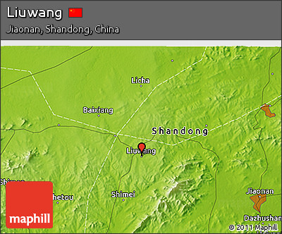 Physical 3D Map of Liuwang