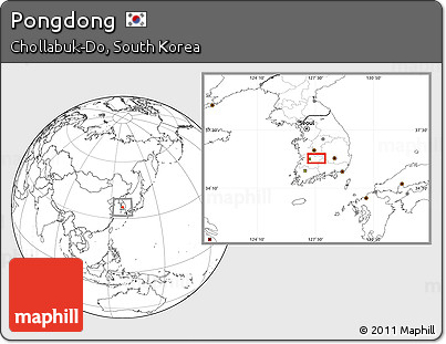 Blank Location Map of Pongdong