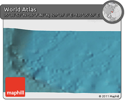 Satellite 3D Map of the Area around 35° 52' 19" N, 130° 7' 30" E