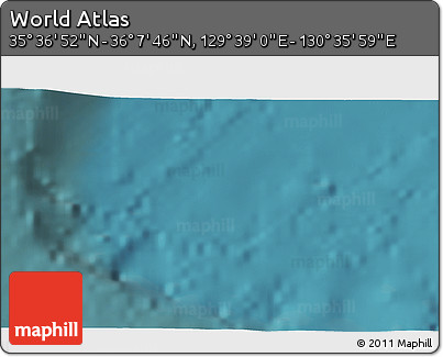 Satellite 3D Map of the Area around 35° 52' 19" N, 130° 7' 30" E