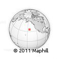 Outline Map of the Area around 35° 52' 19" N, 143° 34' 29" W, rectangular outline