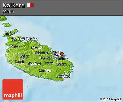 Physical 3D Map of Kalkara
