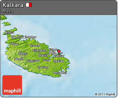 Physical 3D Map of Kalkara