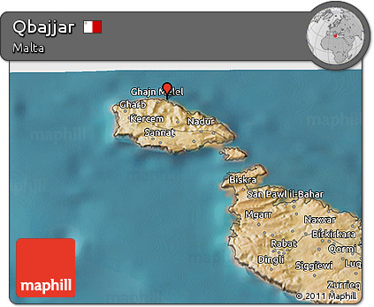 Satellite 3D Map of Qbajjar