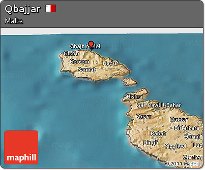 Satellite 3D Map of Qbajjar