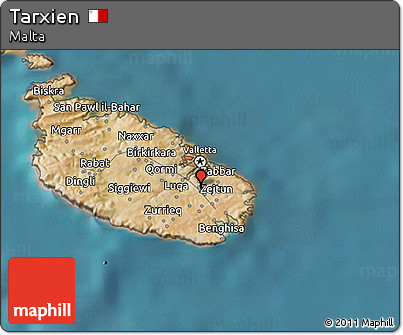 Satellite 3D Map of Tarxien
