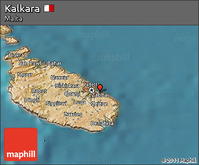 Satellite 3D Map of Kalkara