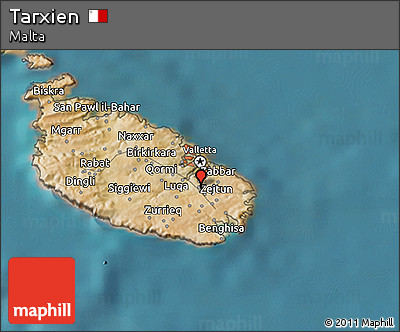 Satellite 3D Map of Tarxien