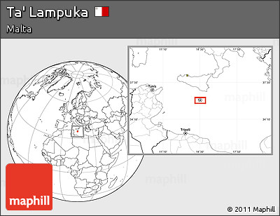 Blank Location Map of Ta' Lampuka