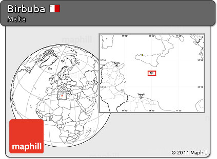 Blank Location Map of Birbuba
