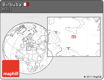 Blank Location Map of Birbuba