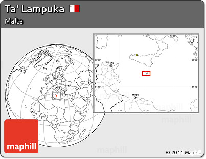 Blank Location Map of Ta' Lampuka