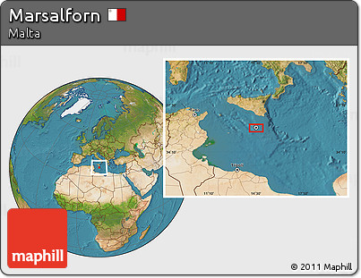 Satellite Location Map of Marsalforn