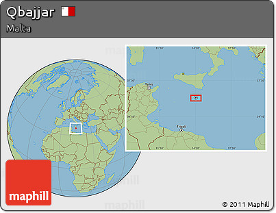 Savanna Style Location Map of Qbajjar