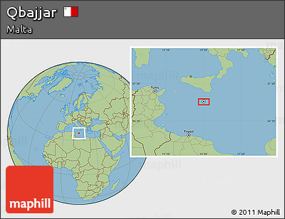 Savanna Style Location Map of Qbajjar