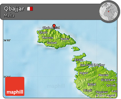 Physical Map of Qbajjar