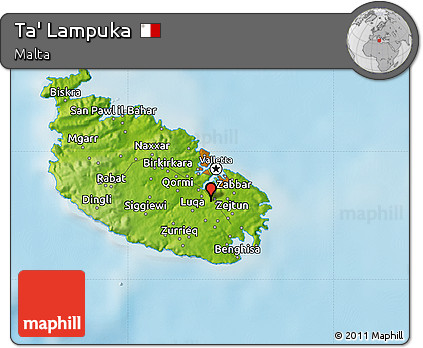 Physical Map of Ta' Lampuka