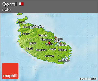 Physical Map of Qormi