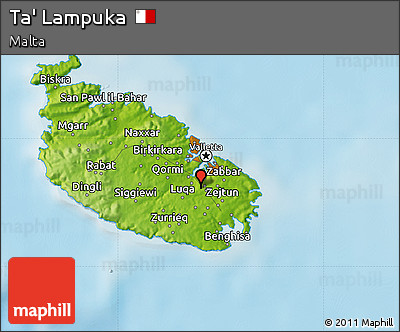 Physical Map of Ta' Lampuka