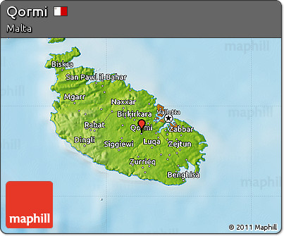 Physical Map of Qormi