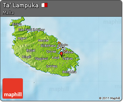 Physical Map of Ta' Lampuka