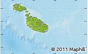 Physical Map of Buġibba