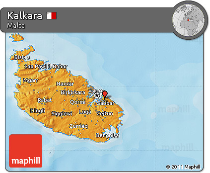 Political Map of Kalkara