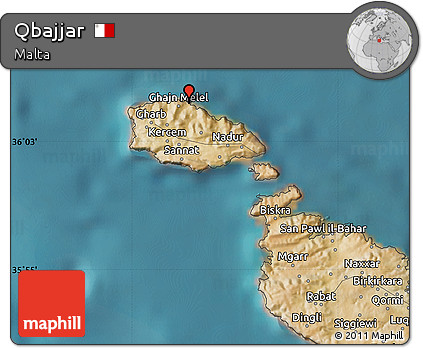 Satellite Map of Qbajjar