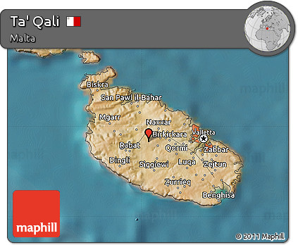 Satellite Map of Ta' Qali
