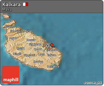 Satellite Map of Kalkara