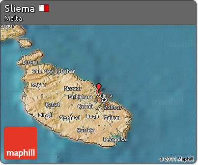Satellite Map of Sliema