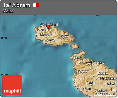 Satellite Map of Ta' Abram