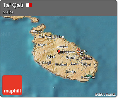 Satellite Map of Ta' Qali